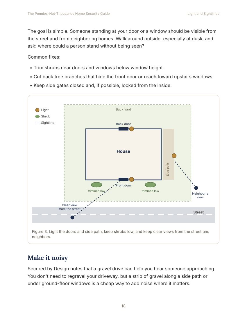 Book 1 page 18: lighting and sightlines plan